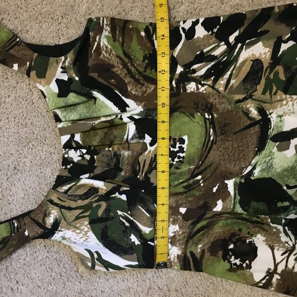 Connected Apparel Sleeveless Jungle Empress Waist Midi Dress - Picture 13 of 16